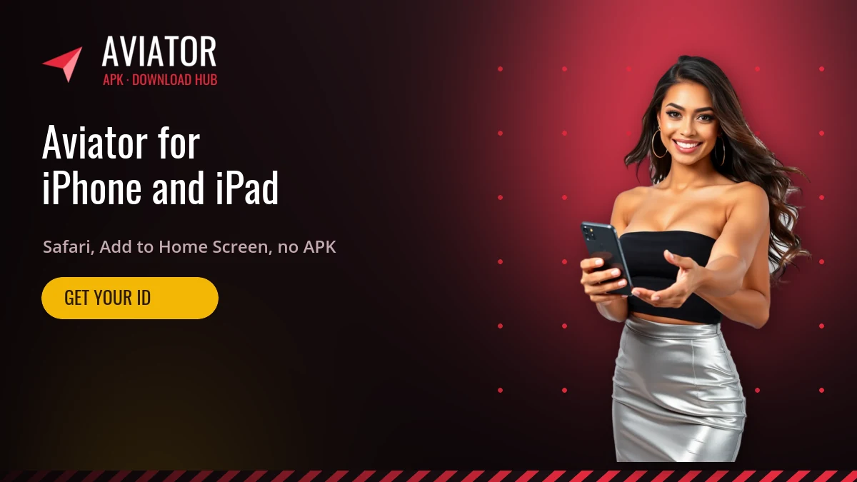 Aviator game download for iOS — running the game in Safari on an iPhone